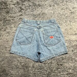 VTG Revolt Denim Jean Shorts Womens 13/14 (29") Blue Utility Pocket Boho Preppy
